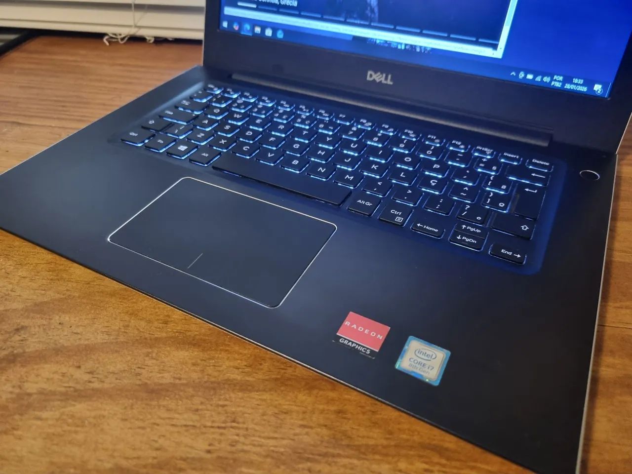 Notebook Core i7 8th Placa radeon 530 2GB 240GB SSD 8GB - Bateria nova  - Foto 2