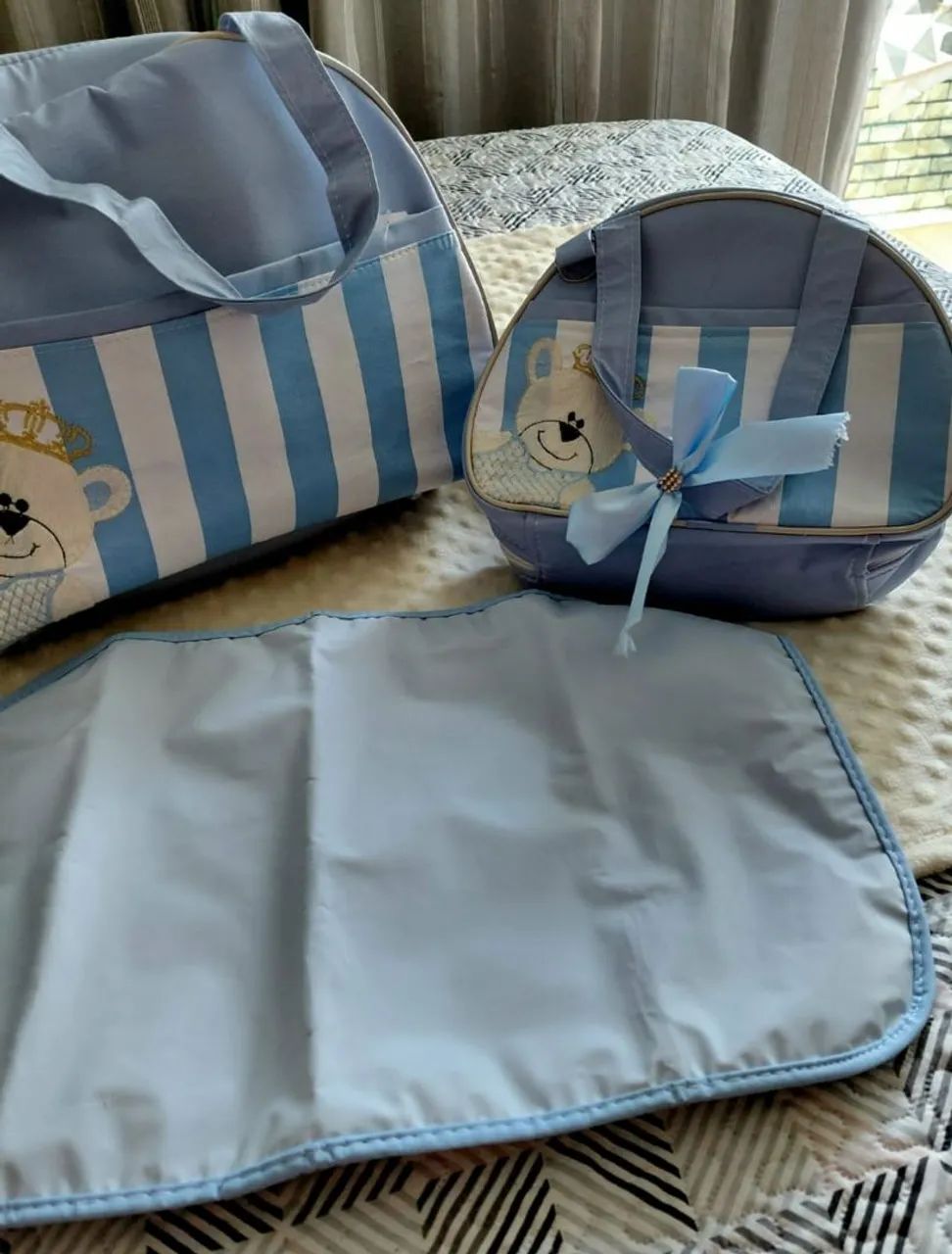 03 peças. -  Jogo bolsas. -  bebê  - Foto 3