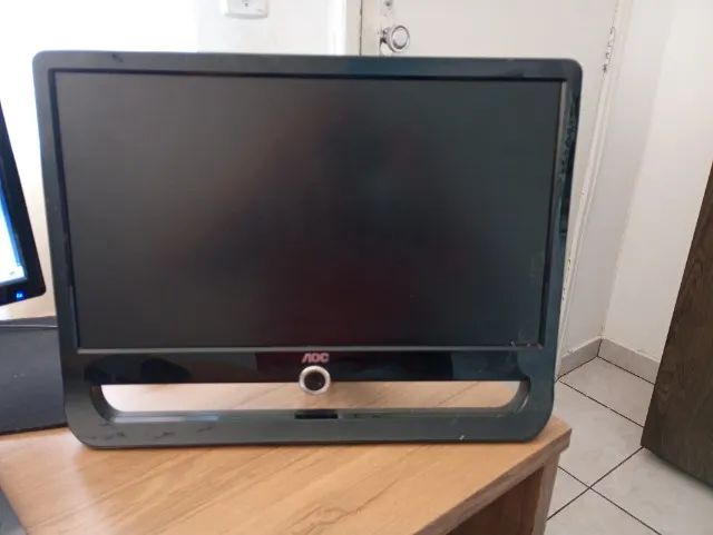 Monitor AOC 18.5" F19L 60Hz | VGA + DVI | Funcionando Perfeitamente