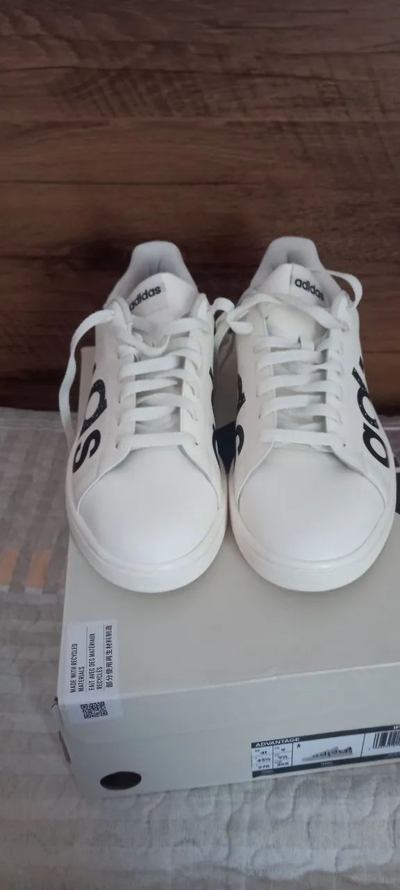 Tênis Adidas Advantage Branco n° 41 - Foto 2