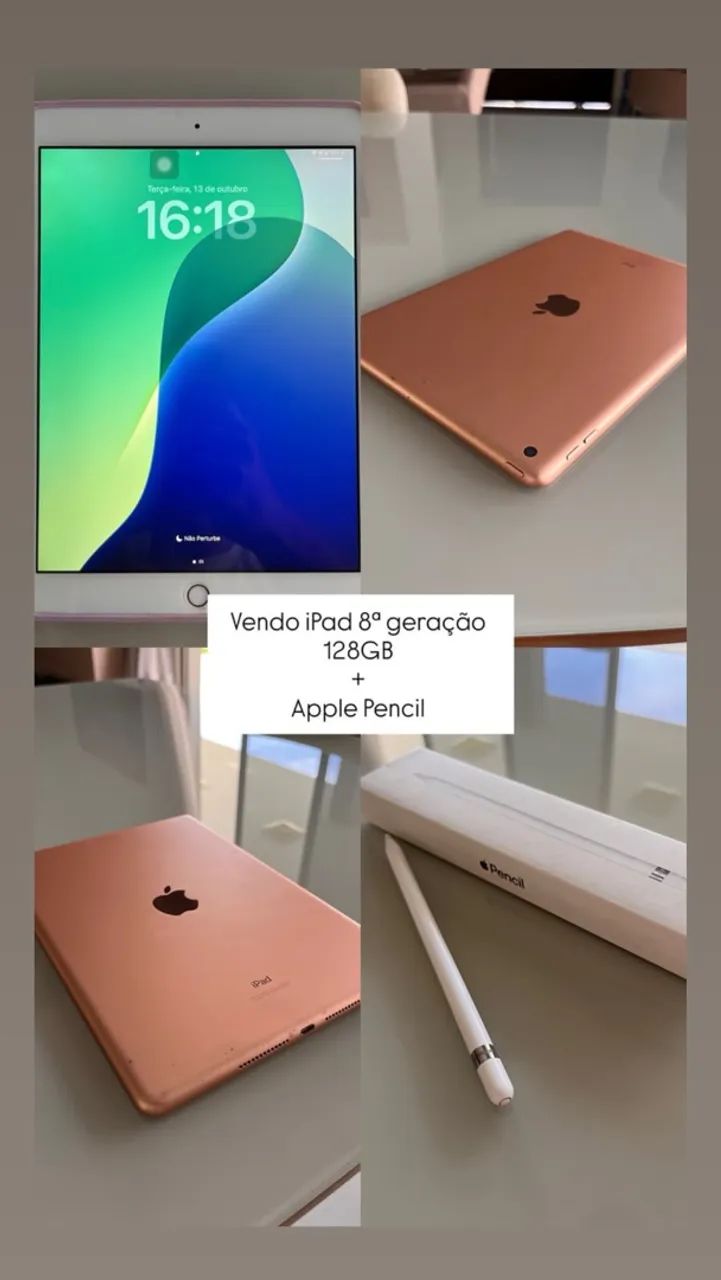 Vendo Ipad 8º geração e Apple pencil 