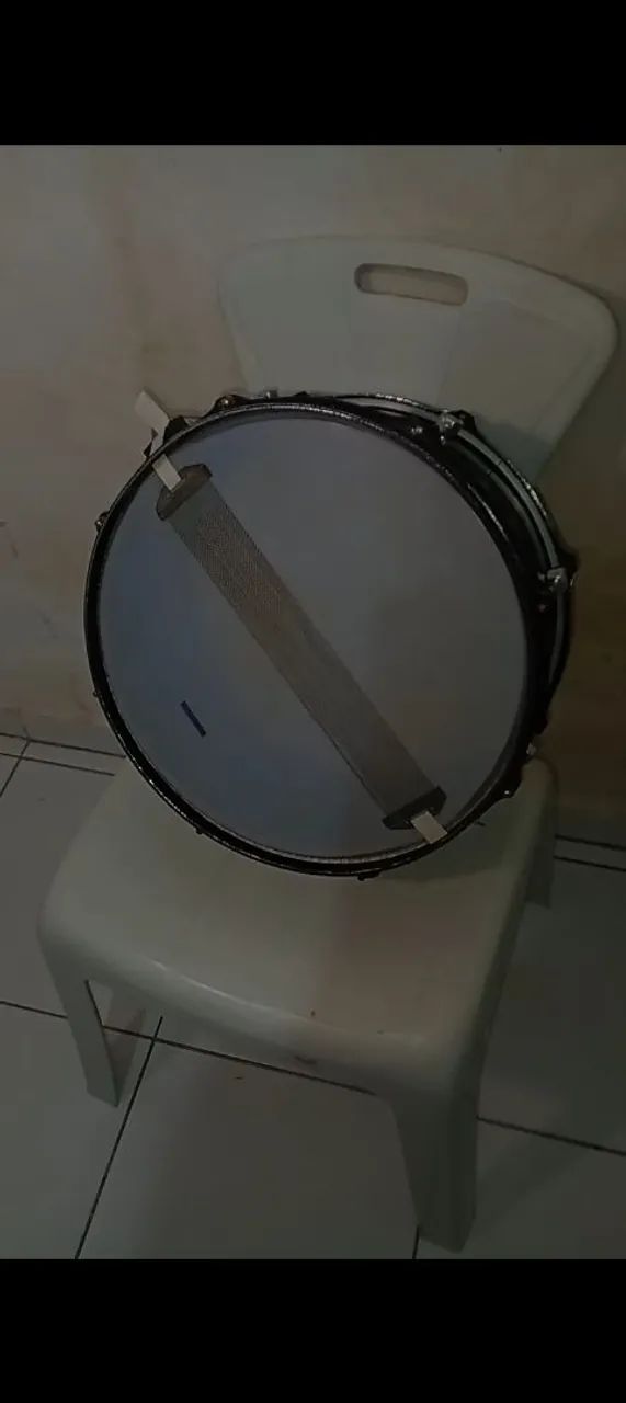 Caixa de Bateria Scorpions, 14" Polegadas, Peles Batedeira e Resposta e Esteira R$ 450  - Foto 3