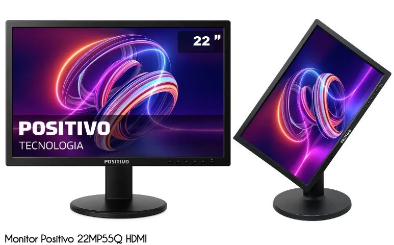 Lote Monitor 22' Polegadas HDMI - VGA Giratório - PREÇO REVENDA  - Foto 3