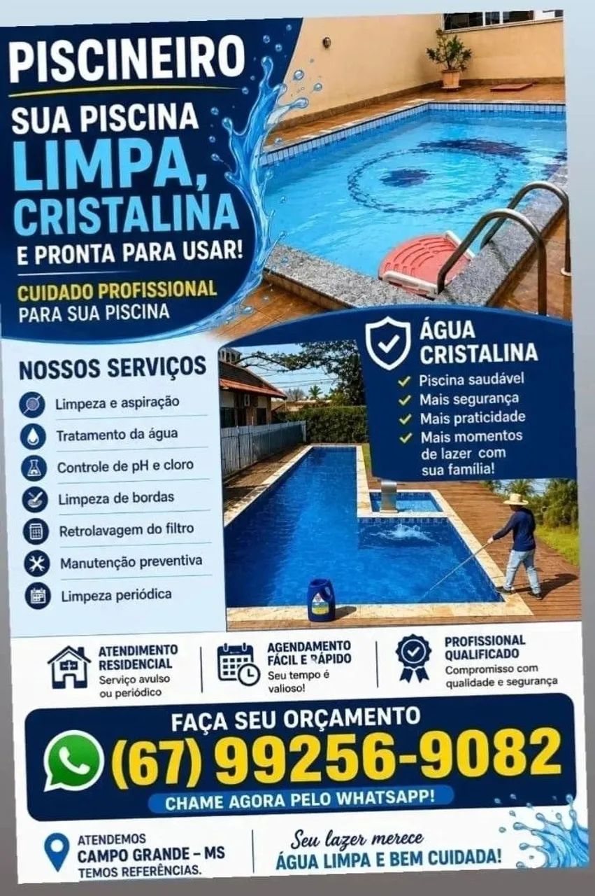 Piscineiro profissional 