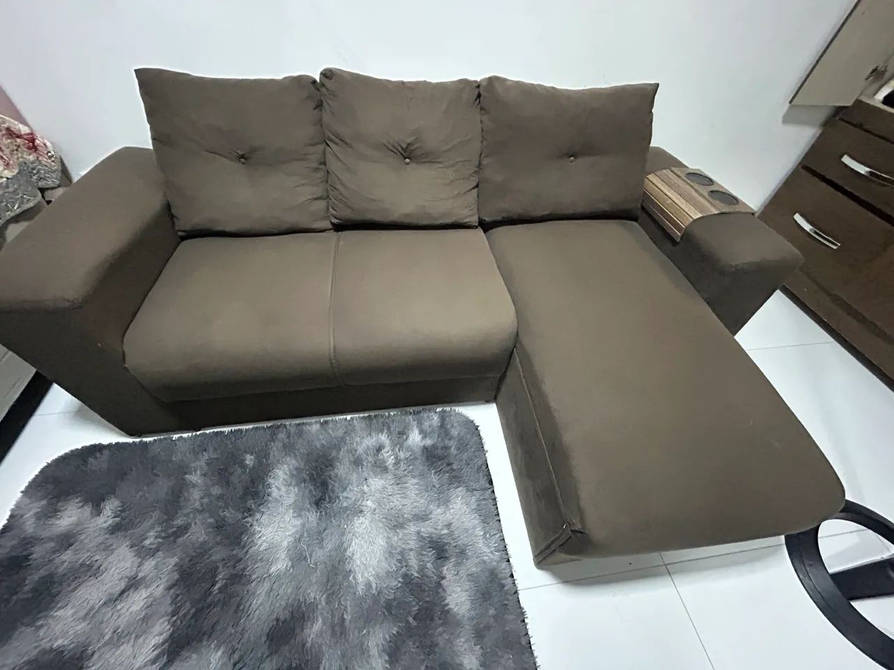 Sofá 3 Lugares - Estado de Novo! - Foto 3