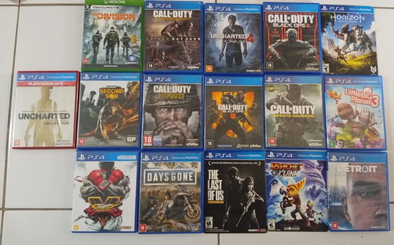 Lote jogos PS4