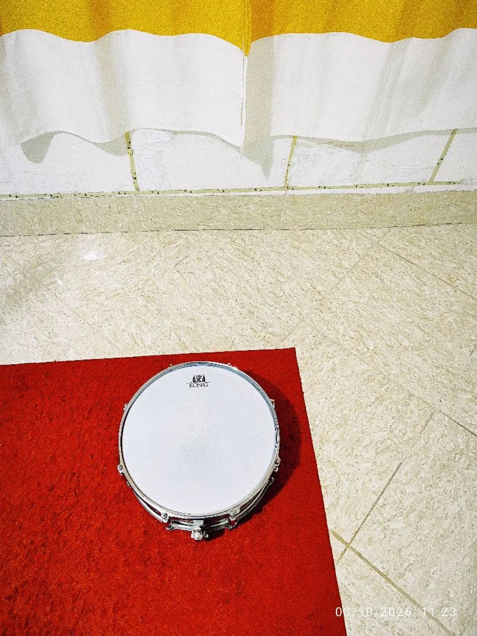 Caixa de bateria 14 polegadas 8 afinação usada top - Foto 3