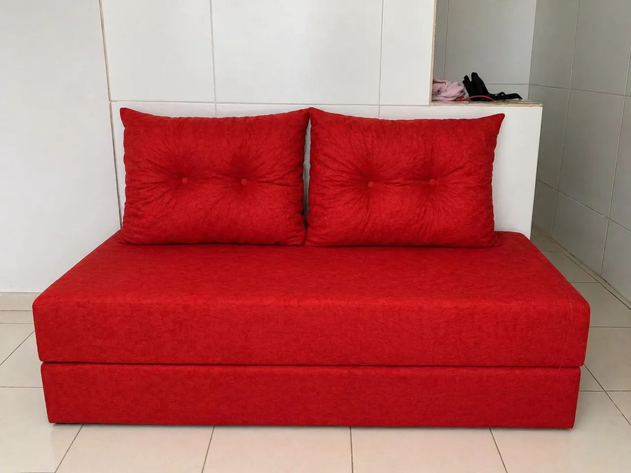 Sofa cama 2 ALMOFADÕES de fábrica 
