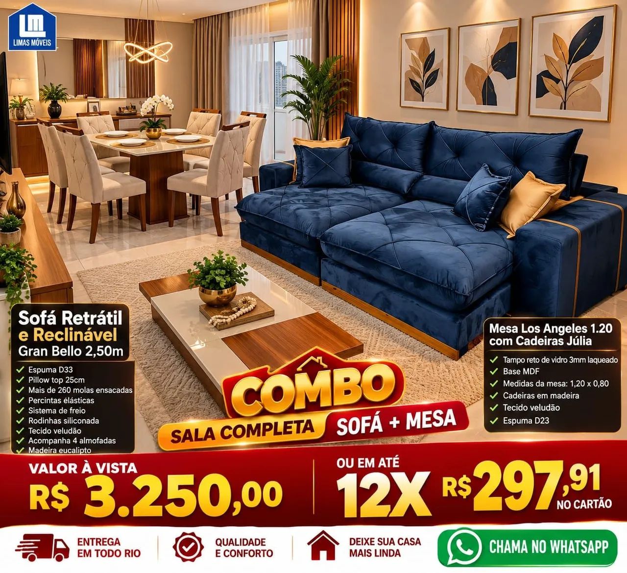 Combo Sala Gran Bello