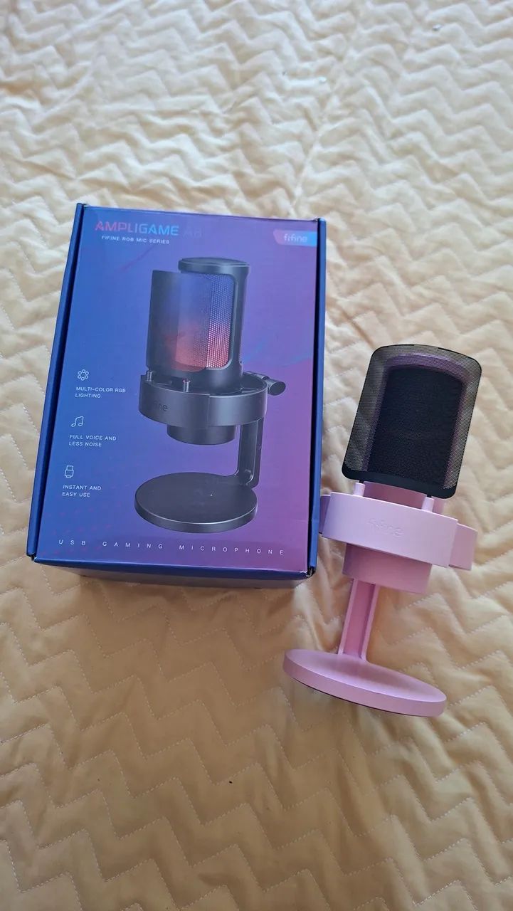 Kit Stream | Microfone Fifine A8 + Webcam Full HD + Braço Articulado - Foto 5