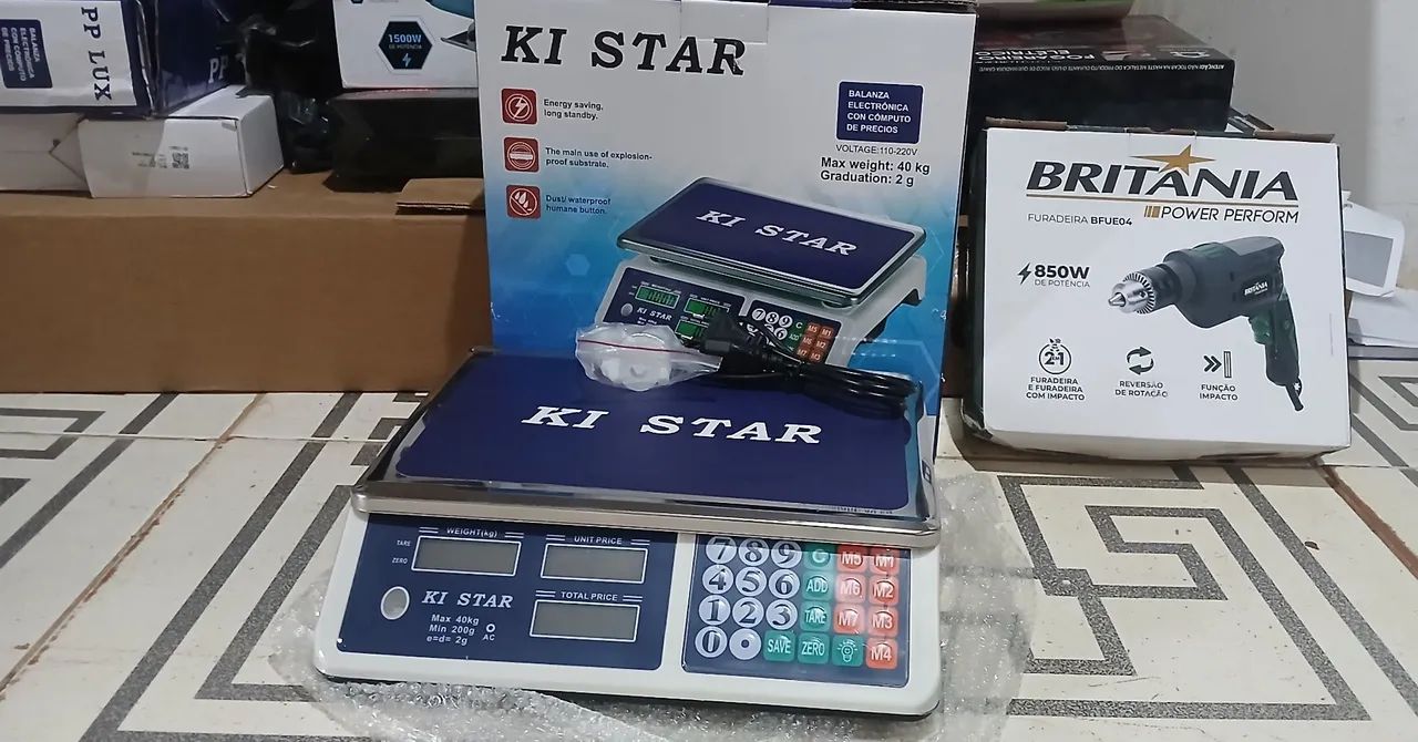 Balança digital 40kg completa Ki STAR nova pronta entrega  - Foto 2
