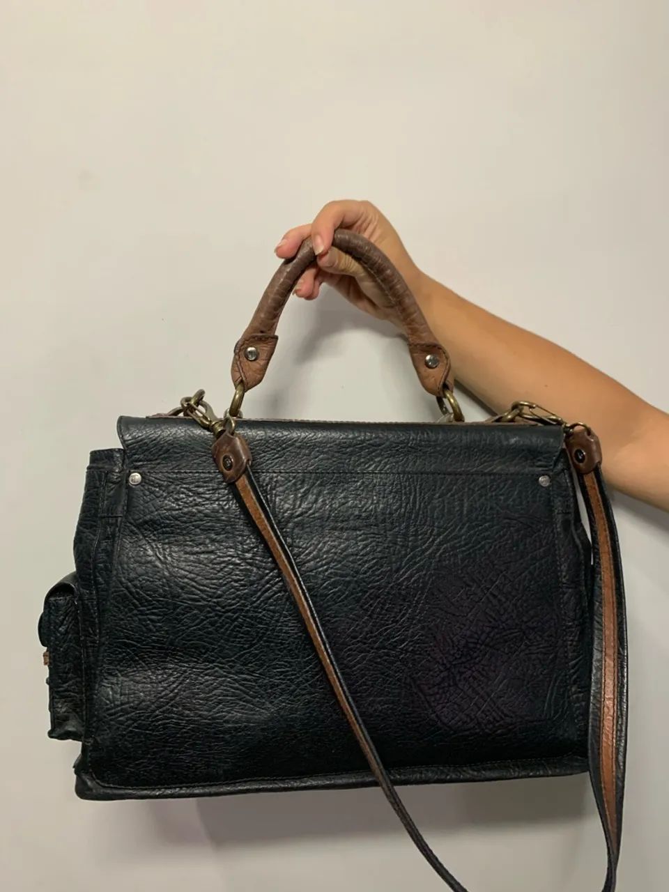 Bolso de couro legítimo cavalera - Foto 3