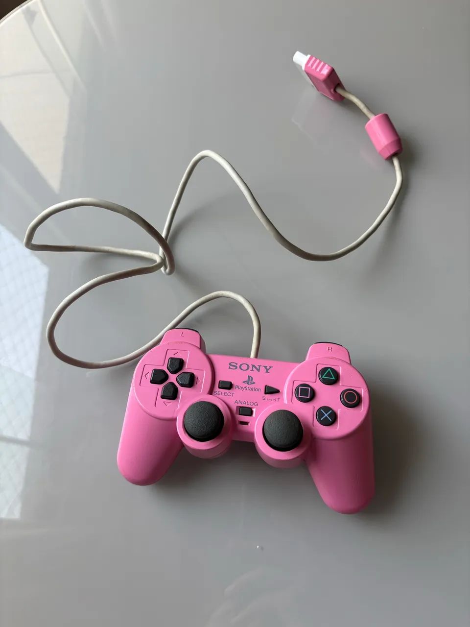Controle Rosa Pink Ps2 - Foto 4