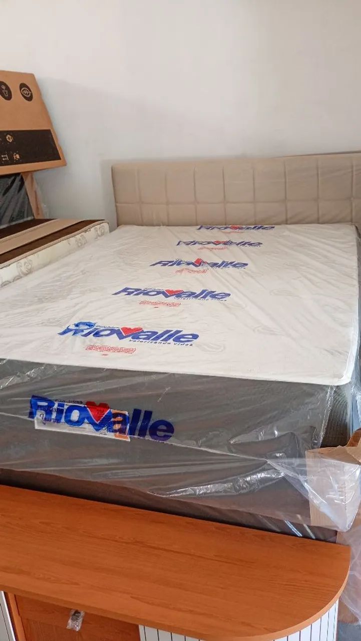 Cama box casal acoplada 5cm de espuma  - Foto 2