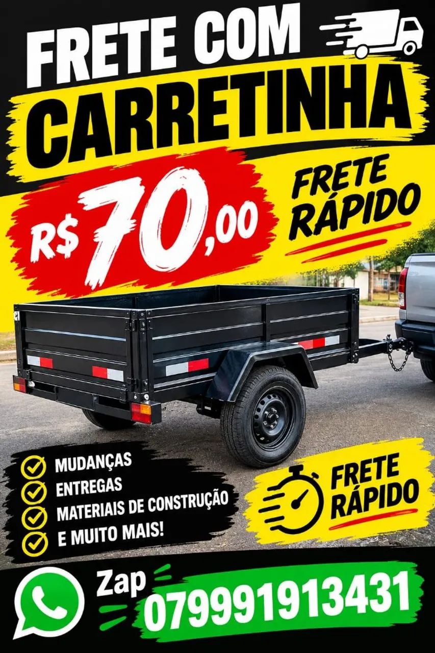 Frete disponível em Aracaju 
