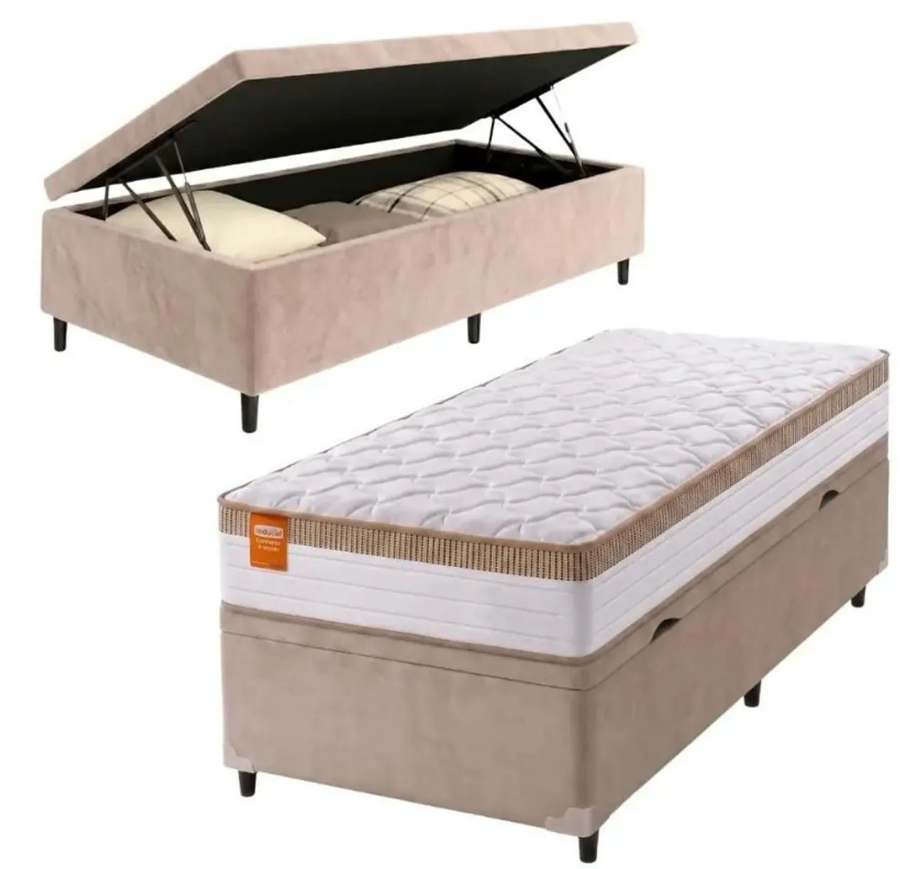 Cama baú e mesa de estudos 