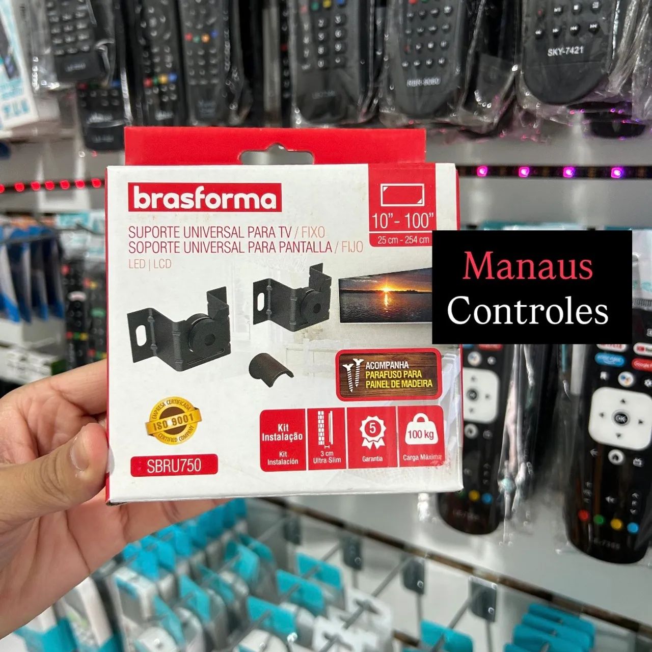 Suporte Fixo de TV Brasforma 10 - 100 Polegadas 