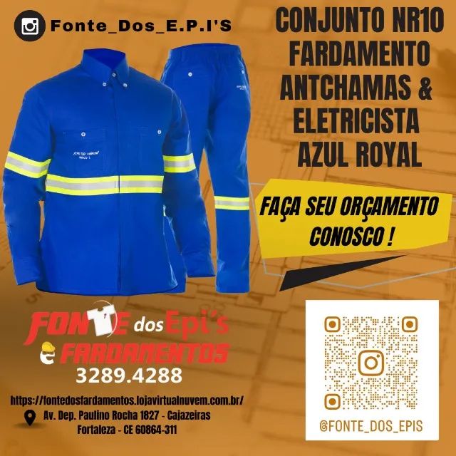 Conjunto NR10 Antichama & Eletricista - Fonte dos Epis - Foto 2