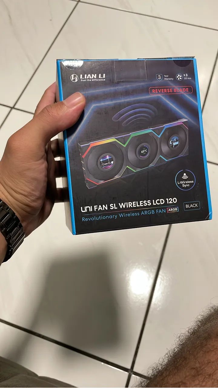 Fans Lian li sl lcd wiriless reverse  - Foto 2