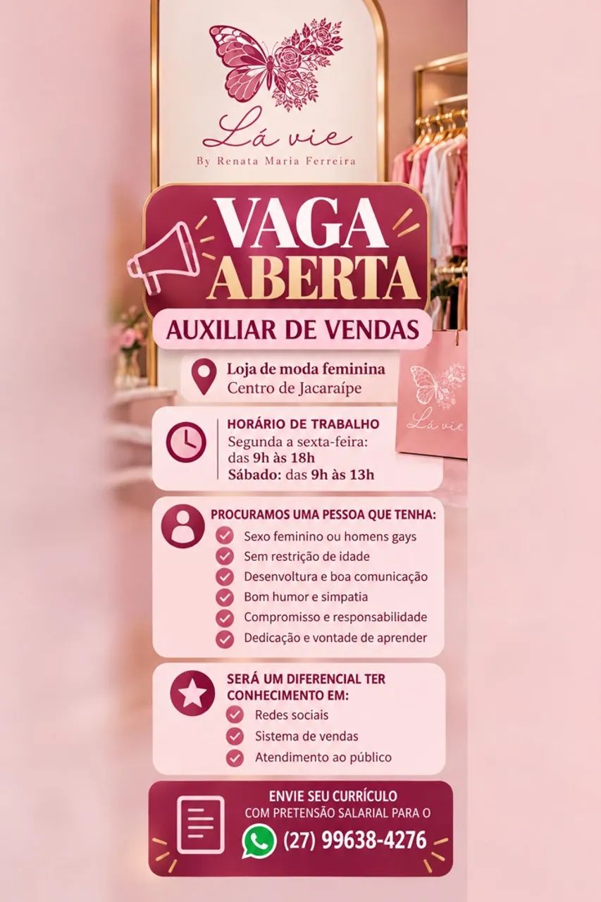 VENDEDOR (A)