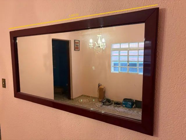 KIT MESA APARADOR E ESPELO SALA JANTAR 
