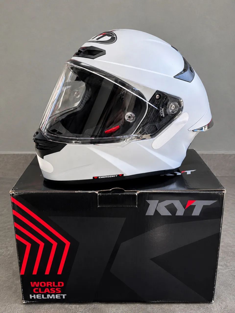 Capacete KYT TT Revo Plain ASP - Cinza Fosco - Estado de Novo