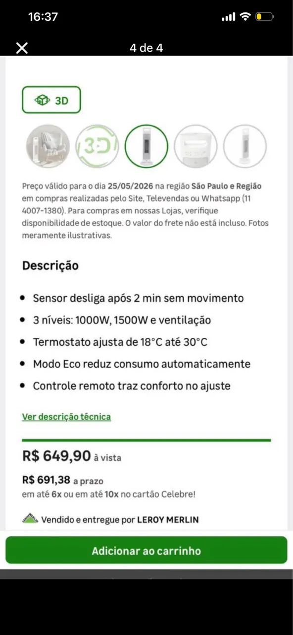 Aquecedor torre - Foto 3