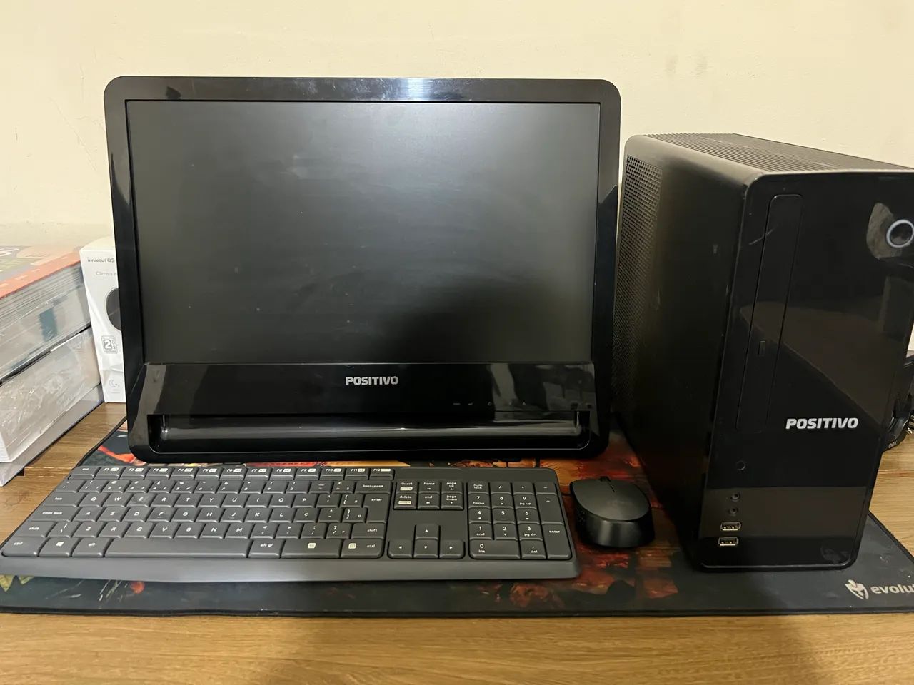Computador completo ssd teclado mouse s fio