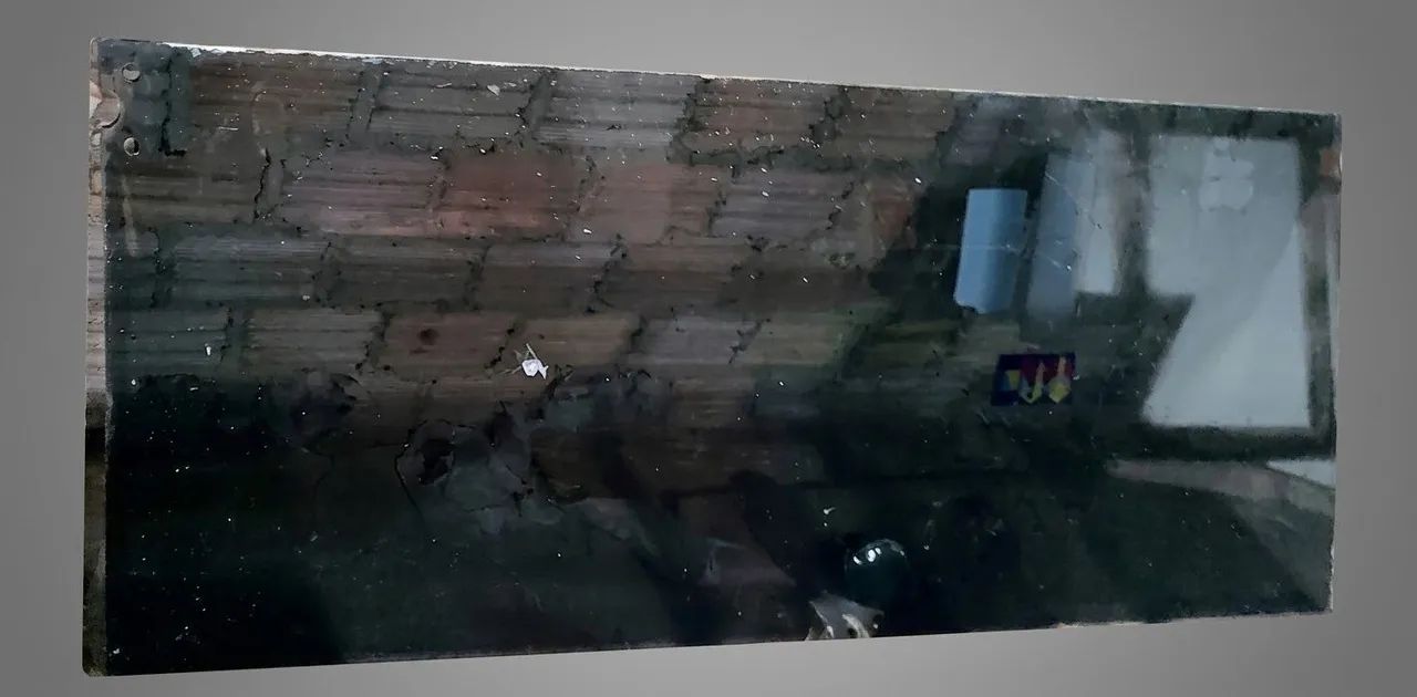Porta blindex cinza