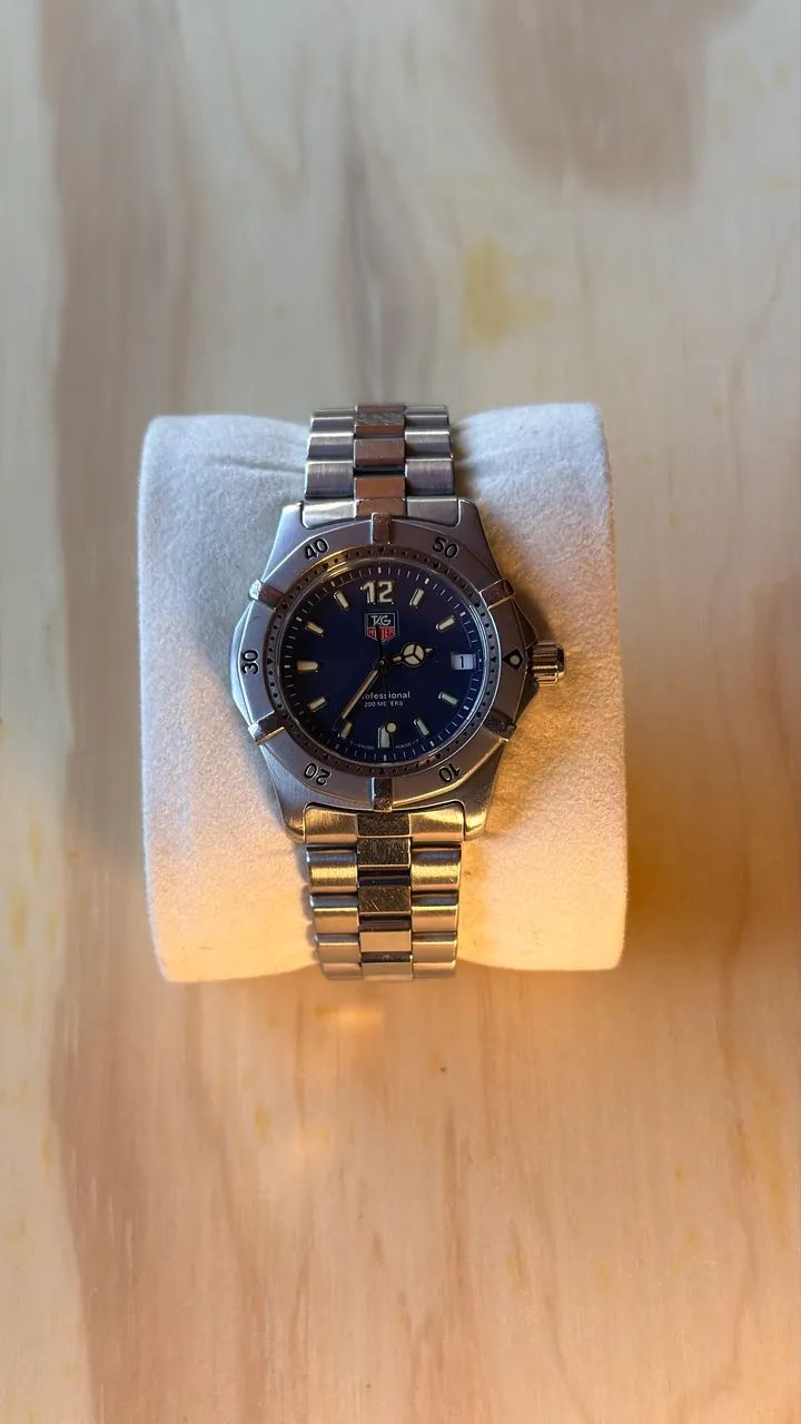 Relógio TAG Heuer Professional Original - Mostrador Azul