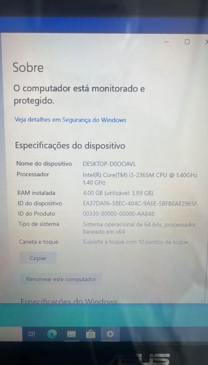 Netbook ASUS i3-2365M / 4gb de ram / SSD 128gb - Foto 2