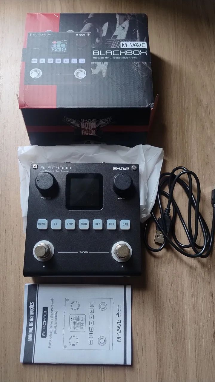 Pedaleira M-Vave Blackbox - Como Nova, na Caixa - Foto 3