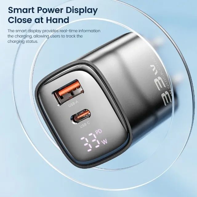 4x Carregador GaN Toocki com display