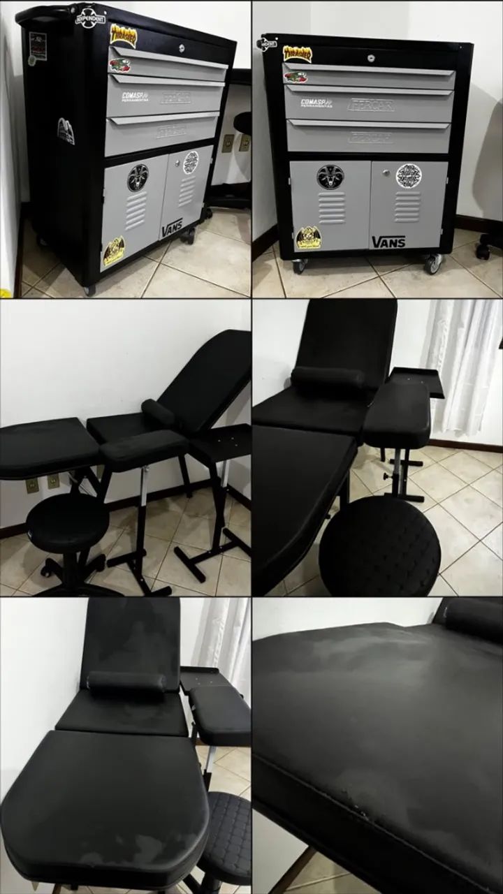 Material para tatuagem- pouco uso