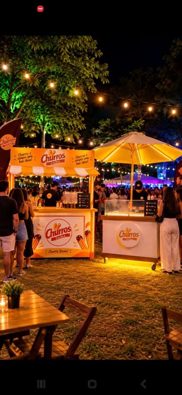 Churros, Pipoca e crepe na sua Festa (pula pula)