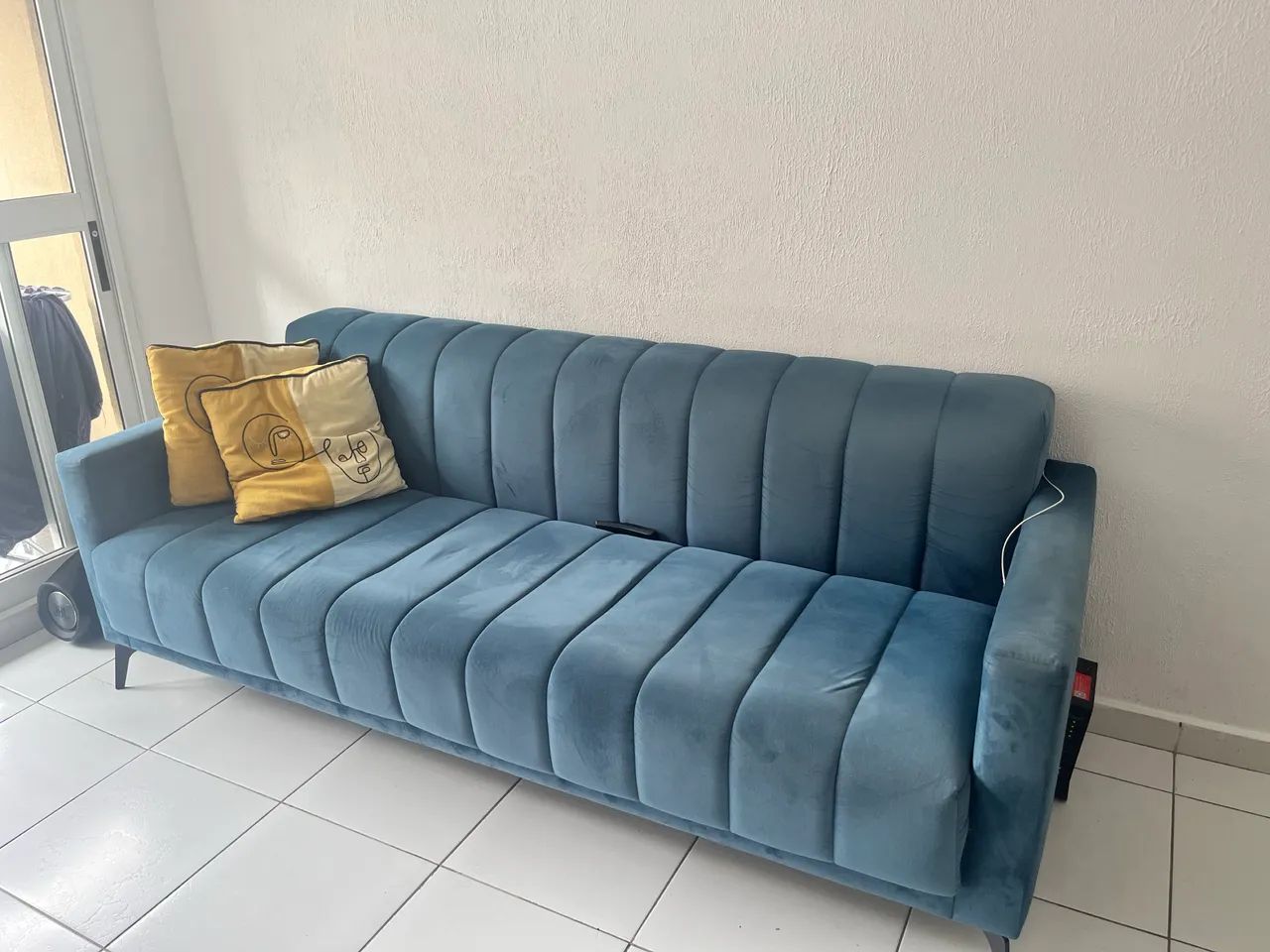 Sofá Azul 210cm