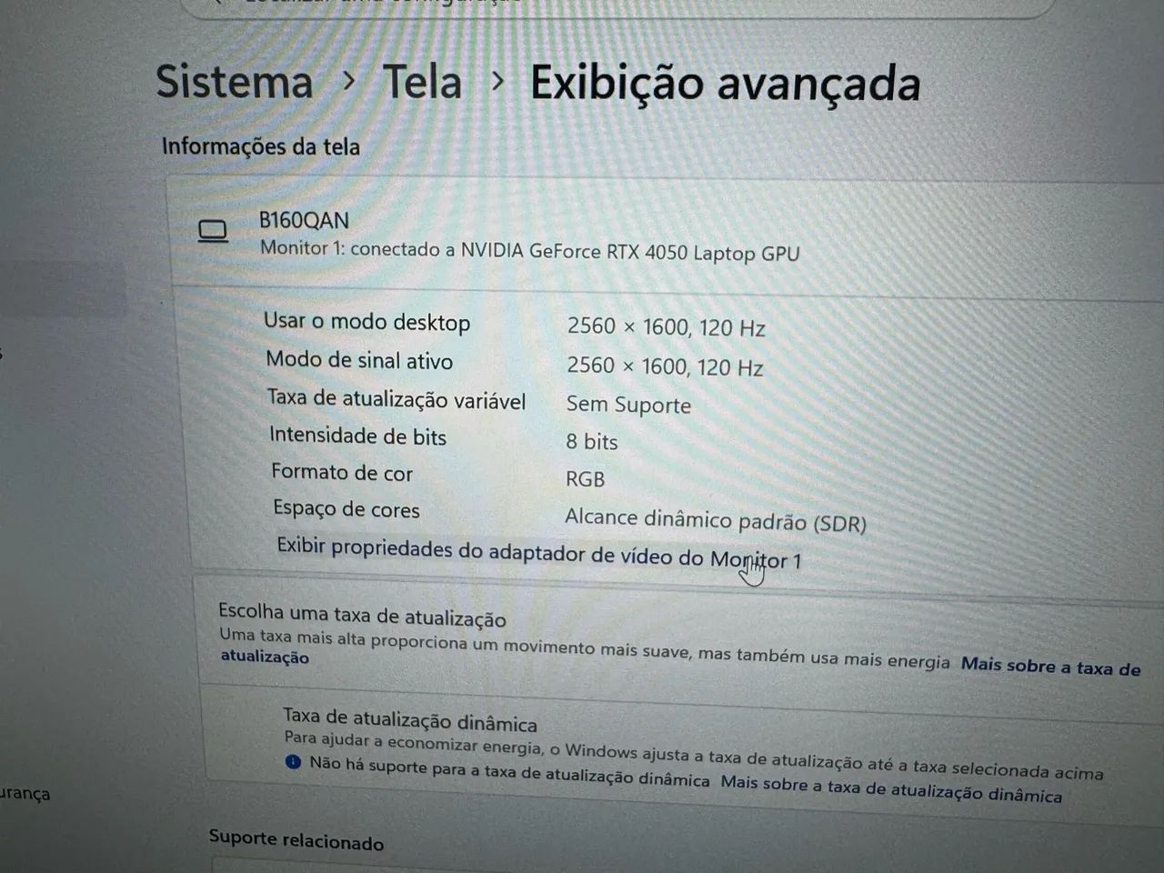 Notebook Alinware Rtx 4050 tela 16 quad 165hz - Foto 3