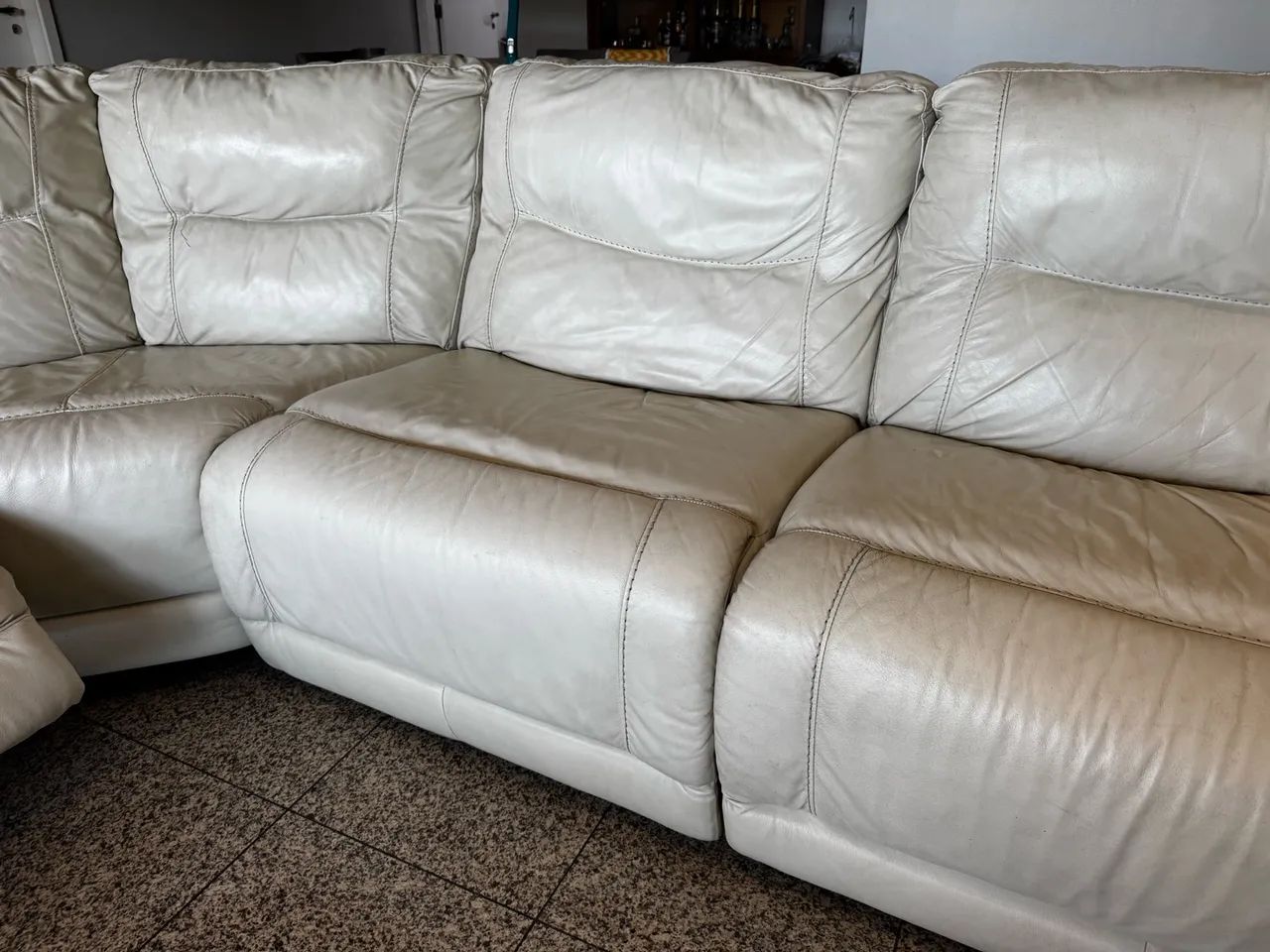 Sofá de Canto Modular em Couro Legítimo - Super Confortável (Com Ajuste Elétrico) - Foto 2
