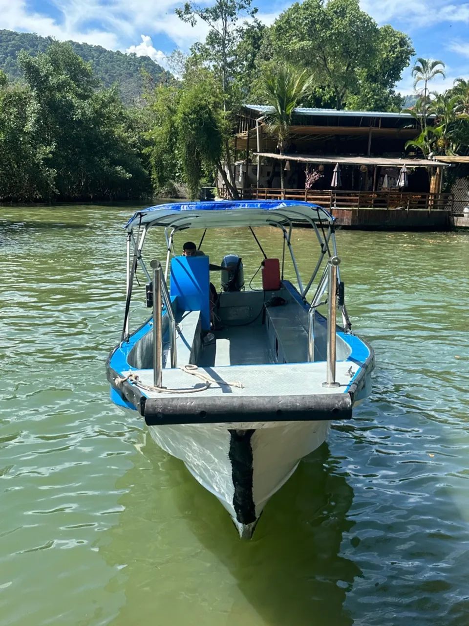 Vendo lancha modelo taxi boat  panga com bancos laterais  - Foto 2