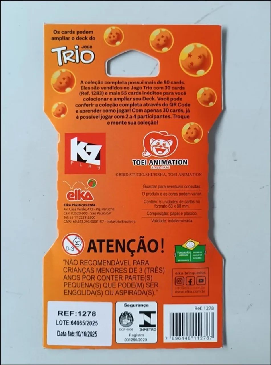 Pack de 6 Cartas - Dragon Ball Z - KZ Play - Foto 3