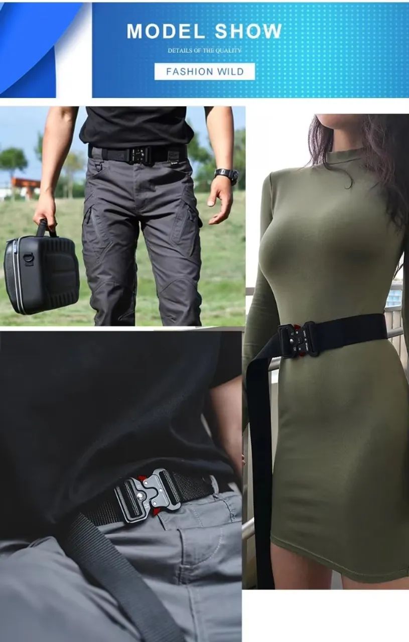 Cinto Tático Militar Com Fivela De Engate Rápido Snake - EslX-Pro - Foto 2
