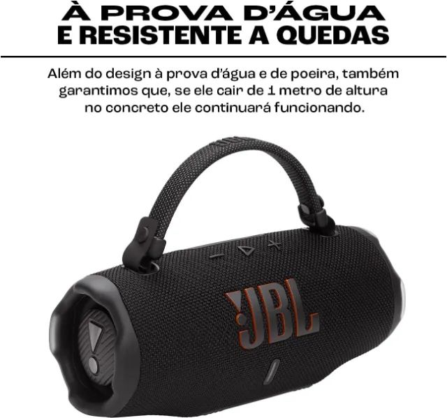 Caixa de Som JBL Charge 6 Bluetooth - Nova, Lacrada, Original