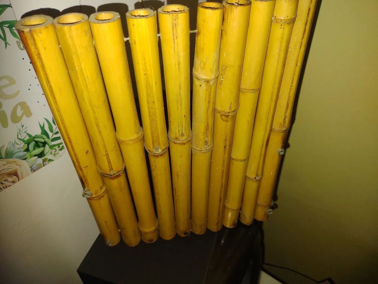 Vaso plantas, material bambu, usado, bom estado. - Foto 2