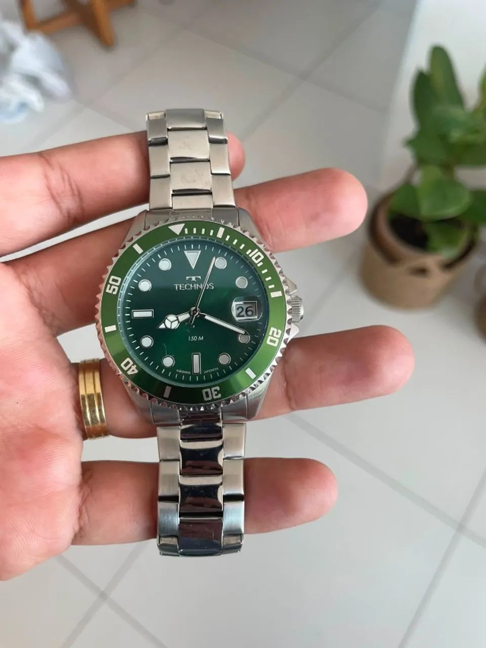 Relógio Technos Masculino Acqua Verde 2415dy/1v