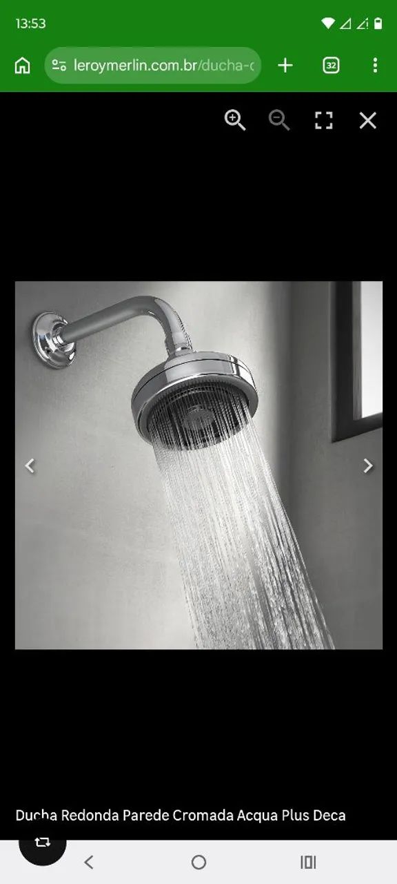 Chuveiro Acqua plus Deca C.std415080545298032643