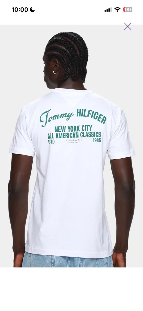 Camiseta Tommy Hilfiger (nova e original) G - Foto 2