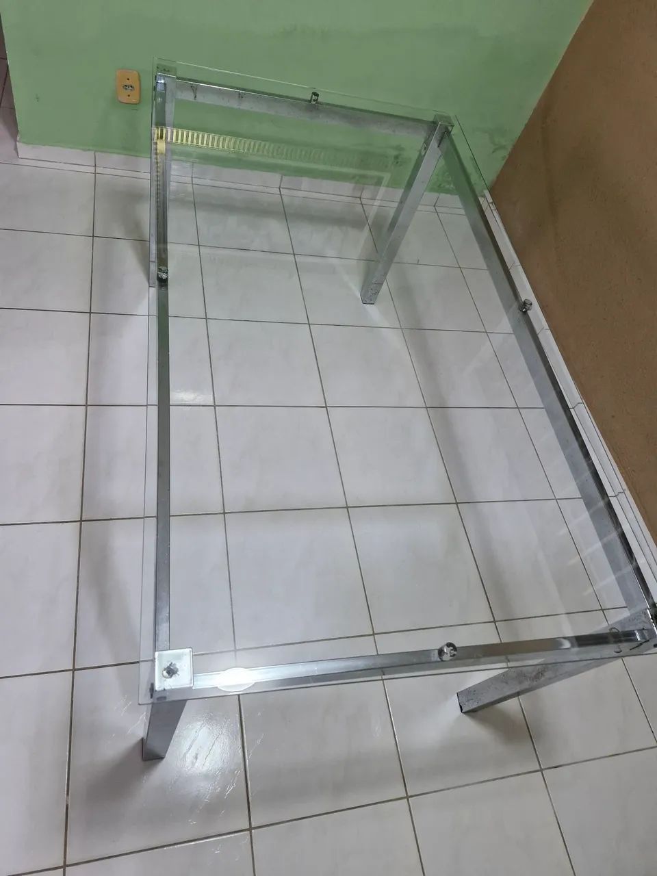 Mesa com tampo de vidro  - Foto 2
