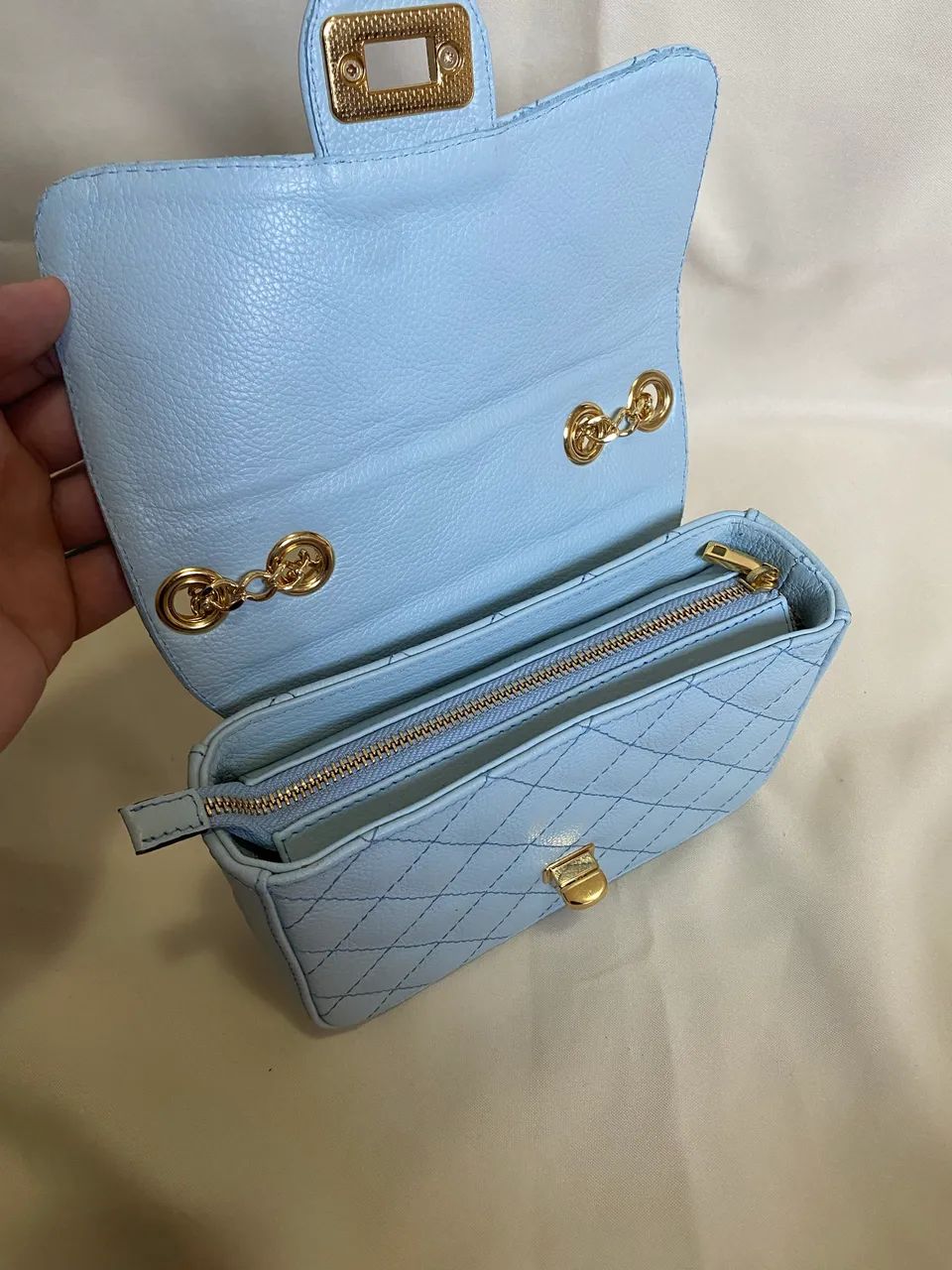 Bolsa Couro Legítimo Nova - Foto 3