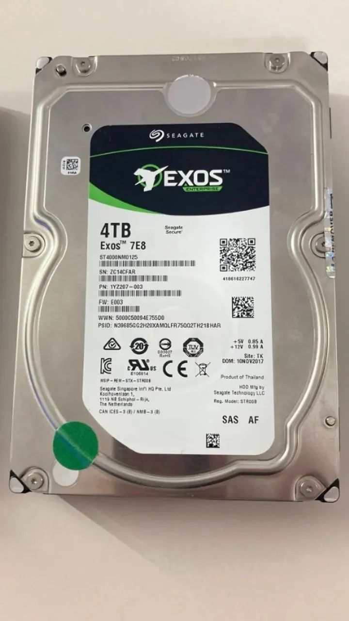 HD Seagate Exos 4TB - 7E8 - Novo