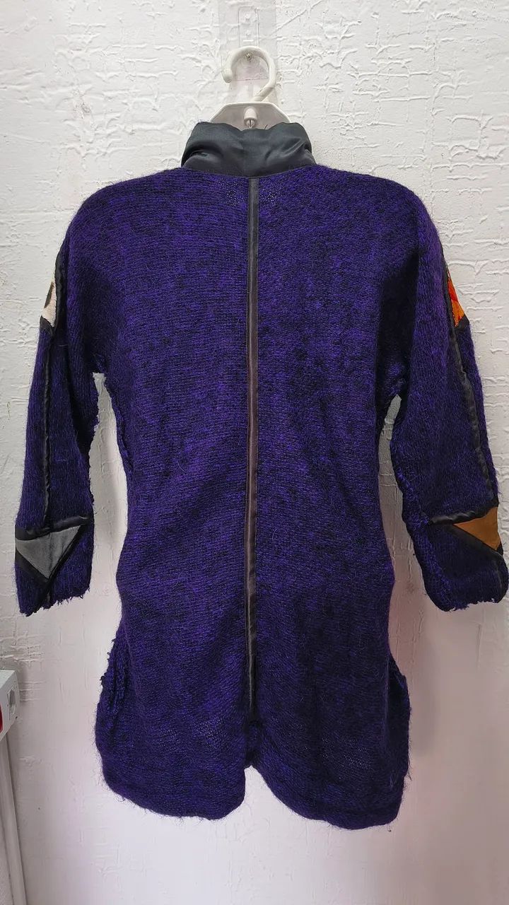 JAQUETA estilo VINTAGE E PATCHWORK - Veste TAM. M - Foto 2
